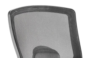 Portland Task Operator Chair Black Back Black Airmesh Seat With Arms Image 2