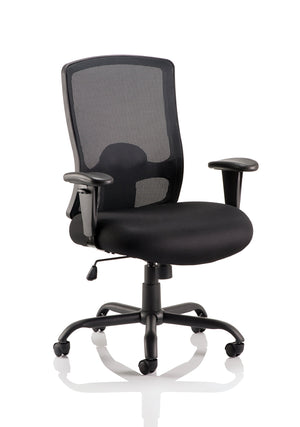 Portland HD Task Operator Chair Black Mesh With Arms Image 2