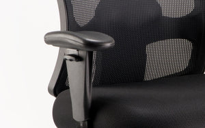 Portland HD Task Operator Chair Black Mesh With Arms Image 3