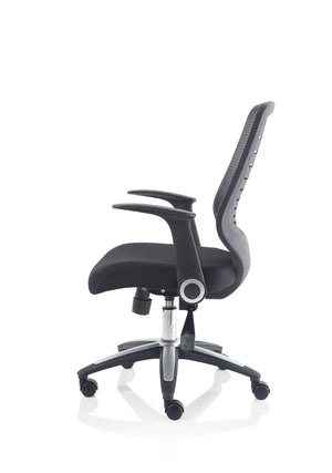 Relay Task Operator Chair Airmesh Seat Black Back With Arms Image 5