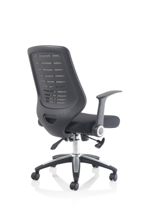 Relay Task Operator Chair Airmesh Seat Black Back With Arms Image 8