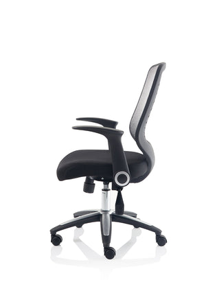 Relay Task Operator Chair Airmesh Seat Silver Back With Arms Image 5