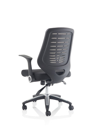 Relay Task Operator Chair Airmesh Seat Silver Back With Arms Image 6