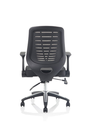 Relay Task Operator Chair Airmesh Seat Silver Back With Arms Image 7