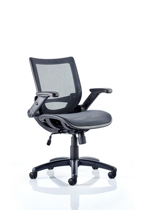 Fuller Mesh With Folding Arms Task Operator Chair Image 2