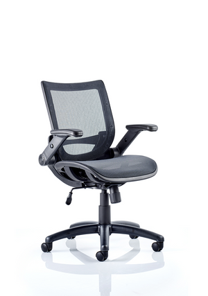 Fuller Mesh With Folding Arms Task Operator Chair