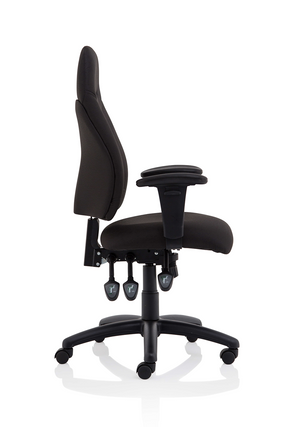 Esme Black Fabric Posture Chair With Height Adjustable Arms Image 11