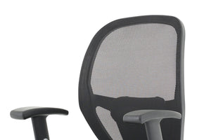 Denver Black Mesh Chair No Headrest Image 12