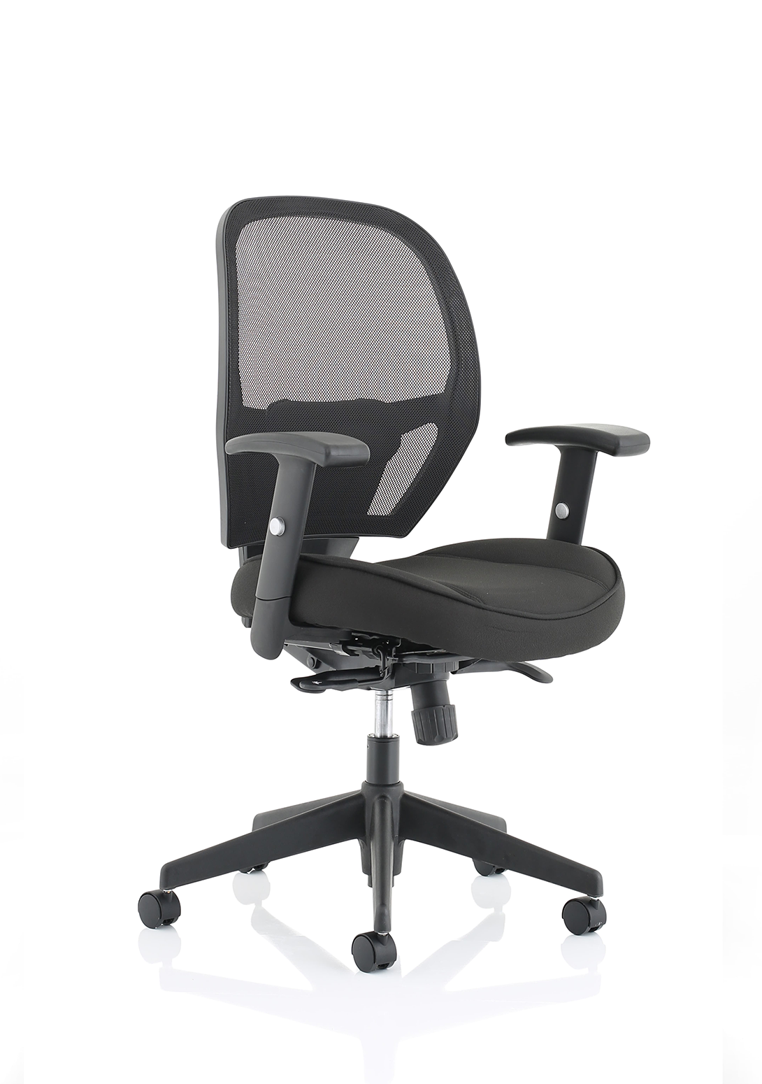 Denver Black Mesh Chair With Headrest