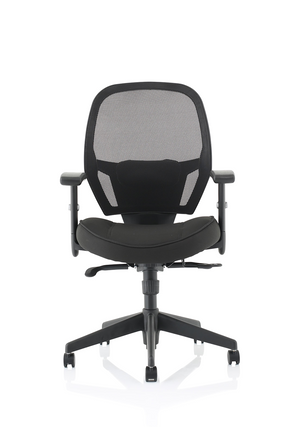 Denver Black Mesh Chair No Headrest Image 3
