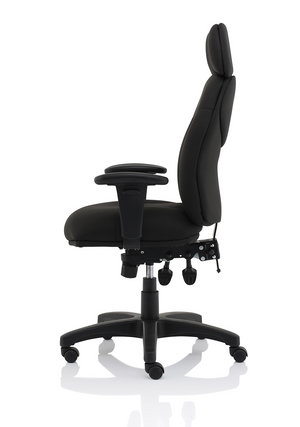 Jet Black Fabric Executive Chair Image 5