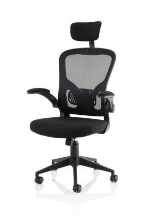 Ace Executive Mesh Chair With Folding Arms Image 4