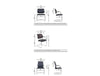 Oq Series High Backrest Stacking Chair  Chrome Frame Dimensions 1