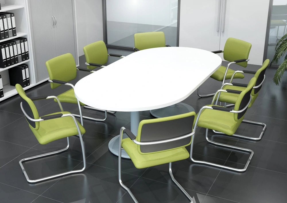 Oq Series Mid Mesh Backrest Stacking Chair  Chrome Frame 2