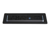 One Touch with 2no UK Fused Sockets Black