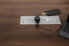 One Touch with 2no UK Fused Sockets White Attached in the Table 2