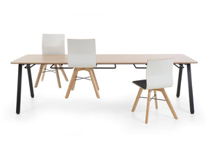 Orte Rectangular Wooden Table with Chairs