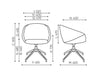 Oxco 4 Star Conference Chair Dimensions
