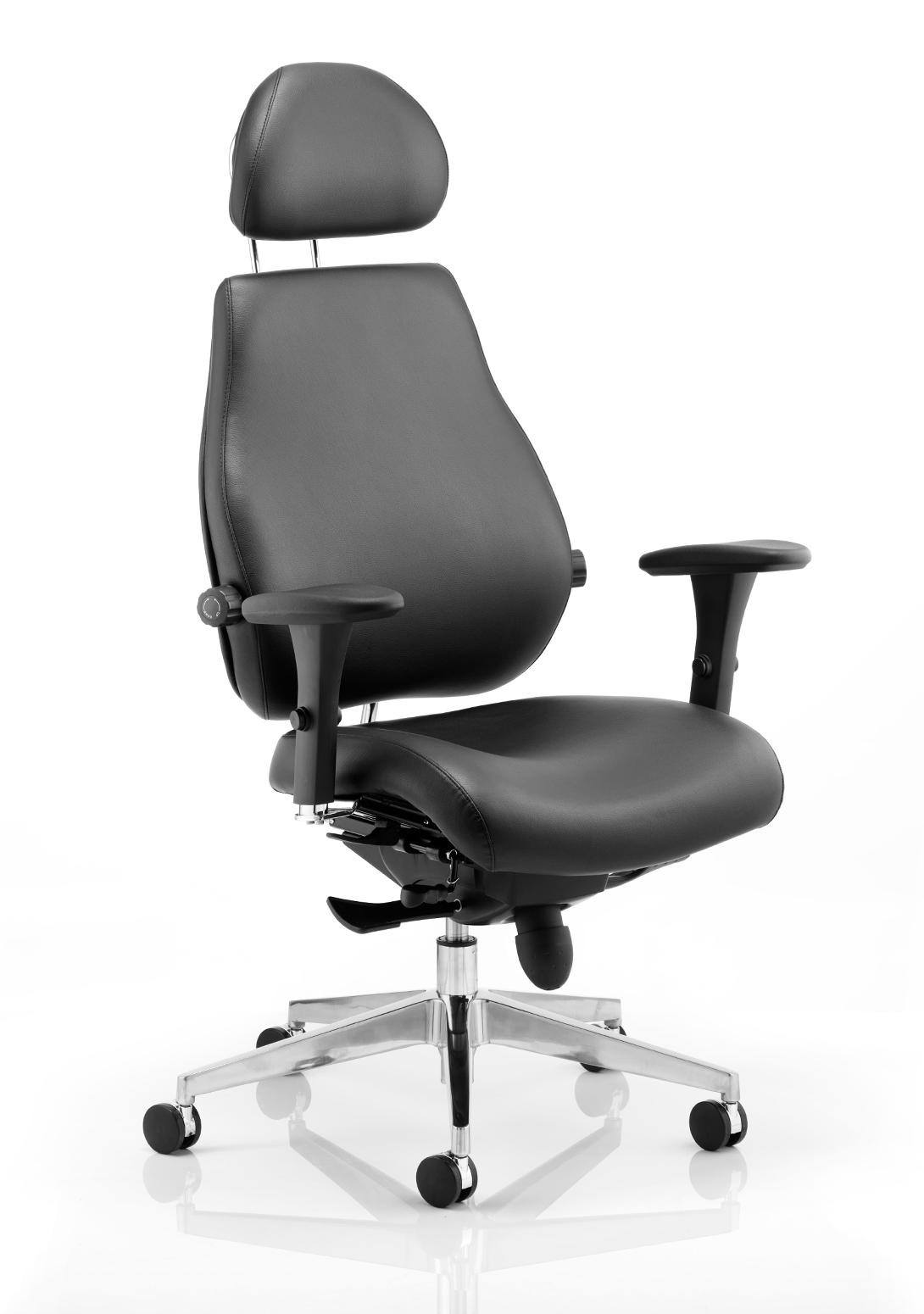 Chiro Plus Ultimate Black With Arms With Headrest 