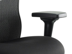 Stealth Shadow Ergo Posture Chair Black Airmesh Seat And Mesh Back With Arms Image 4