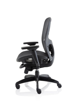 Stealth Shadow Ergo Posture Chair Black Mesh Seat And Back With Arms Image 6