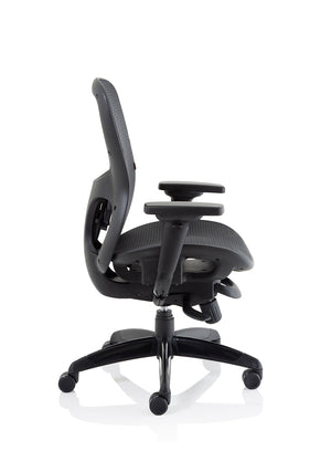 Stealth Shadow Ergo Posture Chair Black Mesh Seat And Back With Arms Image 9