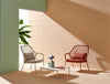 Panarea Armchair with Armrests 2 in Lounge Area with Small Table