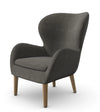 Pause Lounge Armchair With Wooden Frame 8