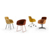 Paxt Aluminium Tub Chair in 5 Star Base with Castors 7
