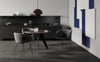 Paxt Tub Chair in Metal Legs with Round Table in Dining Room Settings