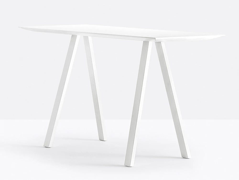 Pedrali Arki Rectangular High Table with Steel Trestle Legs 3