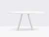 Pedrali Arki Round Table With Steel Trestle Legs
