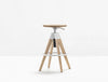 Pedrali Arki Swivel Oak Stool With Gas Lift 3