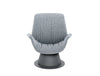 Pedrali Ila Lounge Armchair With Swivelling Central Steel Base