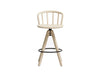 Pedrali Nym Wooden Stool With Footrest