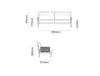 Pedrali Reva Twist Lounge Outdoor Three Seater Sofa 12 Dimensions