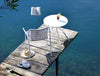 Pedrali Tribeca Steel And Pvc Easy Chair With Armrests 12 In Deck Area With Small Table