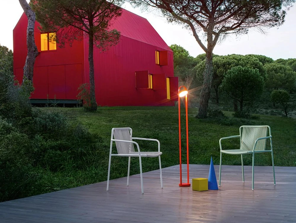Pedrali Tribeca Steel And Pvc Easy Chair With Armrests 7 In Outdoor Area