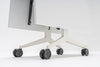 Plex Folding White Board Table on Castors Detail