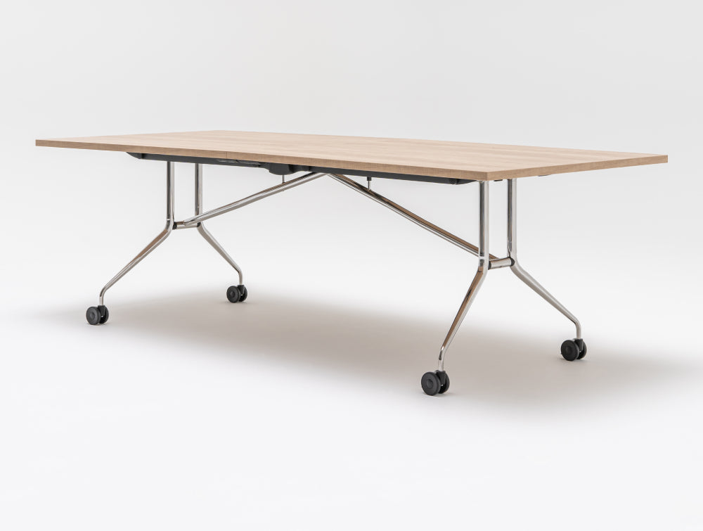 Plica Rectangular Folding Table on Castors
