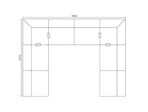 Plint Upholstered Modular Sofa Dimensions