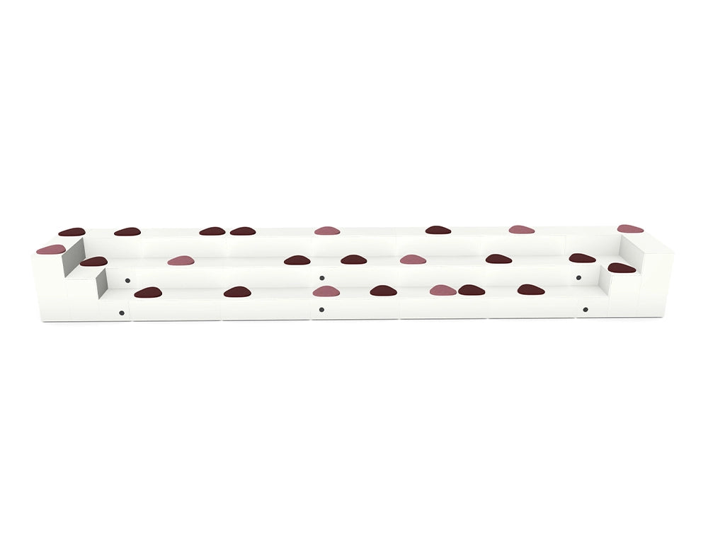 Podium Modular Bleacher Seating with Cushions