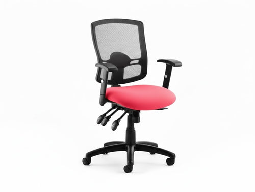 Portland Iii High Mesh Back Task Operator Office Chair With Arms KCUP0489 1