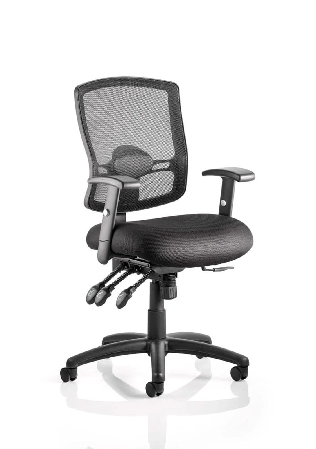 Portland Iii High Mesh Back Task Operator Office Chair With Arms OP000110 1