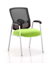 Portland Medium Mesh Back Straight Leg Visitor Chair With Arms KCUP0450 2