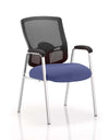 Portland Medium Mesh Back Straight Leg Visitor Chair With Arms KCUP0451 1