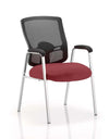 Portland Medium Mesh Back Straight Leg Visitor Chair With Arms KCUP0454 2