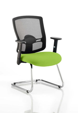 Portland Mesh Back Cantilever Visitor Chair With Arms KCUP0466 2