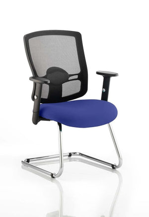 Portland Mesh Back Cantilever Visitor Chair With Arms KCUP0467 2