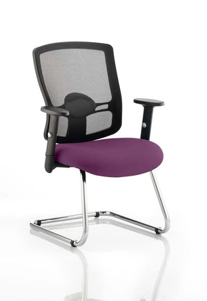 Portland Mesh Back Cantilever Visitor Chair With Arms KCUP0472 2